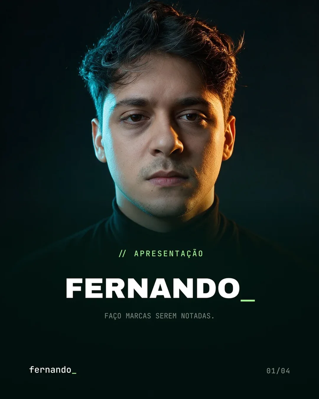 Peça de apresentação da marca fernando_